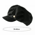 thumbnail image 2 of TELOLY Newsboy Cap Adjustable Visor Beret Soft Cabbie Hat Octagonal Cap, 2 of 7