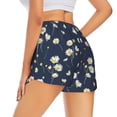 thumbnail image 3 of Bixox Women's Daisies Flowers pattern 2 in 1 Running Shorts - Lightweight Athletic Workout Gym Yoga Shorts Liner with Pockets - Large, 3 of 7