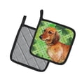 thumbnail image 2 of Caroline's Treasures Dachshund St Patrick's Pair of Pot Holders, 2 of 2