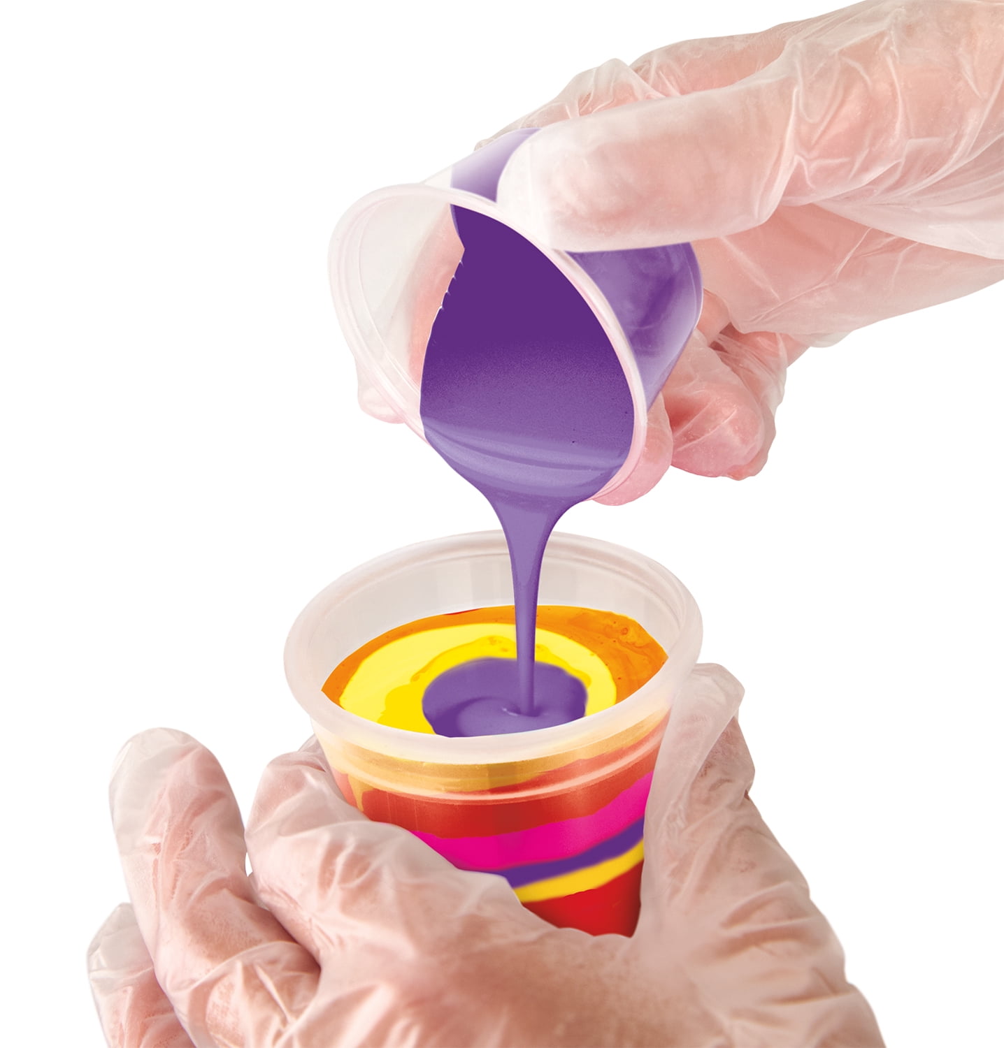 Cra-Z-Art Palmer Acrylic Pouring Paint Art Activity Kit - Swirling Sunrise