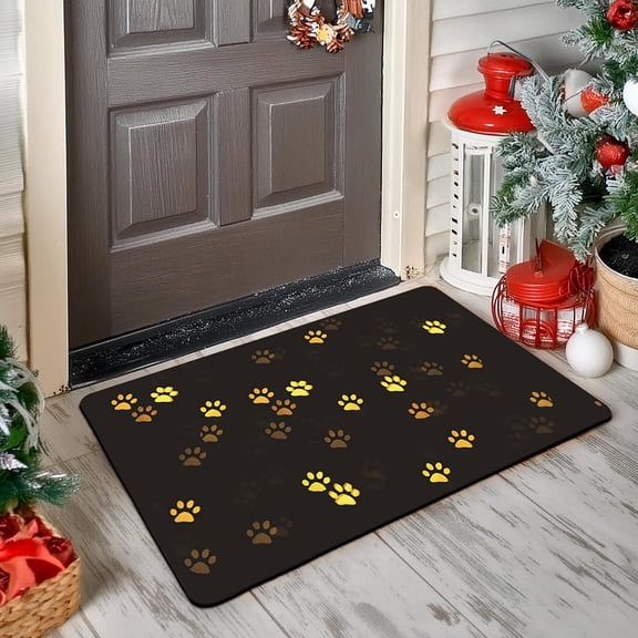 Linnome Pet Feeding Mat Diatomite Ultra Water Absorbent Anti-Spill Anti-Slip Rectangular Placemat for Dog Cat Food Water Bowl Floor Protection 15.74x23.62in