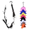 thumbnail image 3 of Sombrero de béisbol Rack Cap Holder organizador colgador almacenamiento en cada puerta 16 sombreros-estantes de exhibición con s de material acero perfecl Perchero para pared, 3 of 8