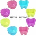 thumbnail image 3 of Artrylin Silicone Cupcake Liners, Artrylin 24 Pcs Reusable Silicone Baking Cups Nonstick Muffin Molds for Cake Balls, Muffins, Cupcakes and Candies, Assorted Bright Colors,4 shapes, 3 of 7