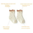 thumbnail image 2 of Baby Girls Lace Socks 6 Pairs Ruffled Frilly Ankle Socks for Dress Socks Children Ribbed Sock for Newborn Infant and toddlers Gift Set, 2 of 6
