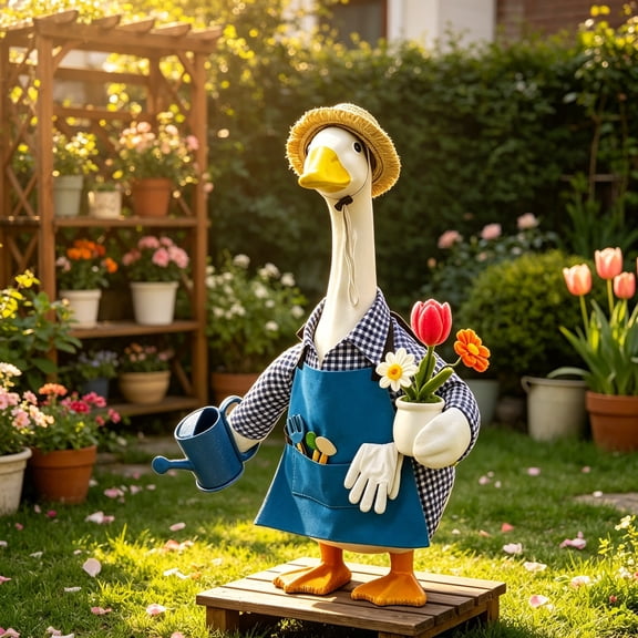 2026 Porch Goose Outfit 23 Inch Country Style Goose Outfit For Porch