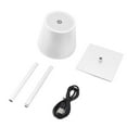thumbnail image 2 of Lampe de Table Sans Fil LED Batterie Rechargeable 3600mAh, Gradation Continue 3 Couleurs, Lampe de Chevet Portable pour Bars, Chambres, Restaurants, Lecture, 2 of 8