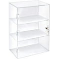 thumbnail image 3 of Azar Displays 255412 Acrylic Lockbox Countertop Display Case w/ 2 Shelves 12.375"" Wide, Clear, 3 of 5