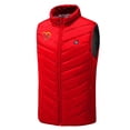 thumbnail image 5 of REORIAFEE Lightweight Heated Vest with 9 Heating Zones Electric Heated Coat without Power Bank USB Rechargeable Washable Battery Not Included Heated Jacket Red L, 5 of 5