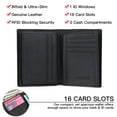 thumbnail image 6 of FALAN MULE Minimalist Wallets for Men Genuine Leather Bifold Wallet RFID Blocking Card Holder, 6 of 7