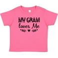 thumbnail image 3 of Inktastic My Gram Loves Me Scandinavian Girls Baby T-Shirt, 3 of 5