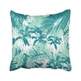 thumbnail image 1 of BOSDECO Palm Tropical Jungle Foliage Pattern Tree Leaf Botanical Graphic Fern Coconut Accessory Pillowcase Cover 16x16 inch, 1 of 1