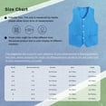 thumbnail image 5 of Xnihocha Kids Volunteer Activities Vest Solid Color Button Down Waistcoat Boys Girls Waiter Bartender Fluorescent Green L/12, 5 of 5