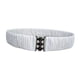 thumbnail image 3 of Cinturón elástico decorativo, cinturilla tipo corsé para abrigos acolchados y chaquetas tipo suéter para mujer. Blanco, 3 of 9