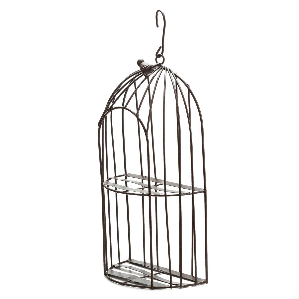 TJ Global 2-Plant Iron Birdcage Hanging Planter, Metal Wire Flower Pot Basket Wrought Iron Plant Stands for Plants, Flowers, Garden, Patio, Balcony Outdoor and Indoor Dcor - image 4 of 6