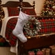 thumbnail image 1 of Decoraciones navideñas, adornos navideños, regalos navideños, calcetines navideños, calcetines suaves para decoración de escenas, accesorios colgantes, calcetines navideños de poliéster., 1 of 6