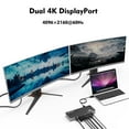 thumbnail image 5 of WAVLINK Thunderbolt 3 USB-C 8K Dual Laptop Docking Station, Retail Packaging, with Accessories Included, New, 5 of 9