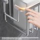 thumbnail image 3 of Estantería de baño de aluminio sin taladrar, estante de ducha con soporte para champú, cesta organizadora de almacenamiento para baño., 3 of 5