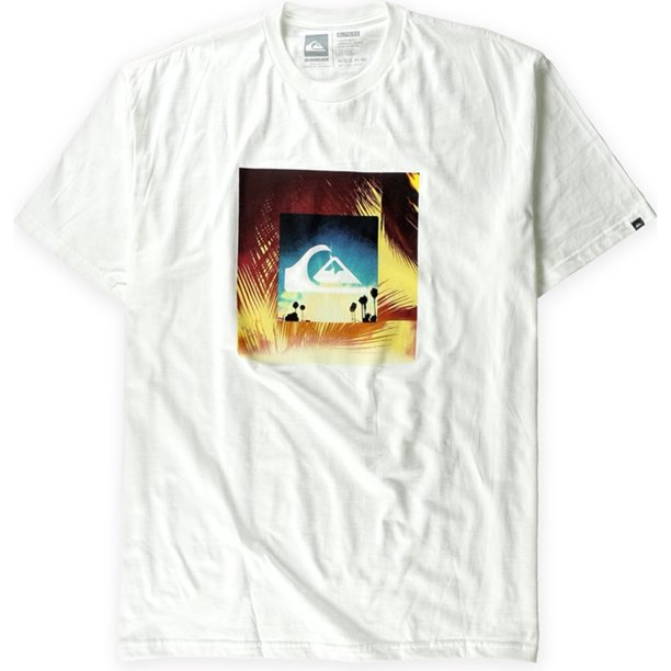 Quiksilver Till Dawn MT0 Graphic Camiseta para Hombre, Blanco, X-Large Quiksilver Camiseta gráfica