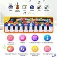 thumbnail image 6 of Syenll Musical Piano Mat, 19 Keys Piano Keyboard Floor Mat, Kids Touch Playmat Educational Toys for 1 2 3 4 5 Year Old Boys Girls, 6 of 8