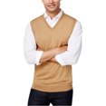 thumbnail image 1 of Club Room Mens Knit Sweater Vest, Brown, Small, 1 of 1