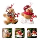 thumbnail image 2 of ColoMX Adornos navideños de pan de jengibre, decoraciones colgantes para árbol de Navidad, 2 uds., 2 of 7