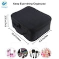 thumbnail image 4 of Deago Portable Makeup Bag Cosmetic Case Makeup Train Case Travel Organizer Mini 10.3" Makeup Artist Bag Black, 4 of 6