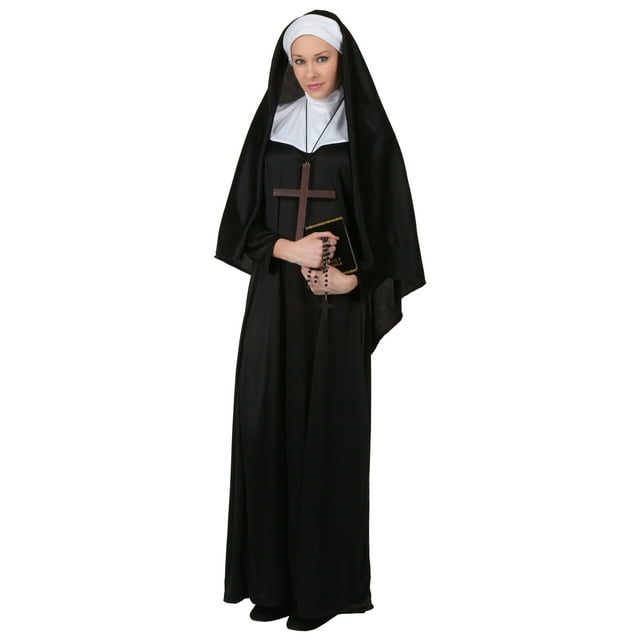 Costume Déguisements Amusants Adulte Grande Taille Traditionnel de Nun