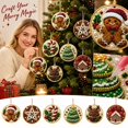 thumbnail image 4 of 6 Pack Christmas DIY Diamond Painting Ornament Kit, No Glue Pearl Rhinestone Sticker Craft Set for Kids Adults, Easy Holiday Tree Decorations & Party Favors Gift, 4 of 4