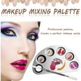 thumbnail image 2 of Juego de 2 paletas de maquillaje NQ Paleta de mezcla de cosméticos acero inoxidable plateadas, 2 of 5