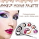 thumbnail image 2 of Juego de 2 paletas de maquillaje de acero inoxidable (plateadas) Paleta de mezcla cosmética con espátula Herramienta de mezcla profesional para mezclar base, sombra de ojos y lápices labiales, 2 of 5