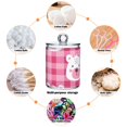 thumbnail image 4 of Cute Bear Faces Cartoon Translucent Plastic Cans Storage Canisters with Lid Set of 4, 4 of 7