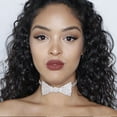 thumbnail image 3 of Bow Tie Choker | Rhinestone Choker Collar Bow, 3 of 4