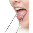 thumbnail image 3 of 3 Pcs Tongue Cleaner Tongue Scraper Stainless Steel U Shape Fresh Breath Care Scraper for Oral Care Reduce Bad Breath, 3 of 5