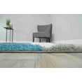 thumbnail image 5 of 4D Shaggy Rug Hand Carved Plush Thick Modern Contemporary Abstract For Living Room Bedroom 6994 (5'2"x7'5",Turquoise), 5 of 8
