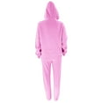 thumbnail image 5 of Elainilye Fashion Womens Two Piece Outfits Sweatsuit Pocket Round-Neck Casual Long Sleeve Sweatshirt and Pant Sports Set,Pink, 5 of 8