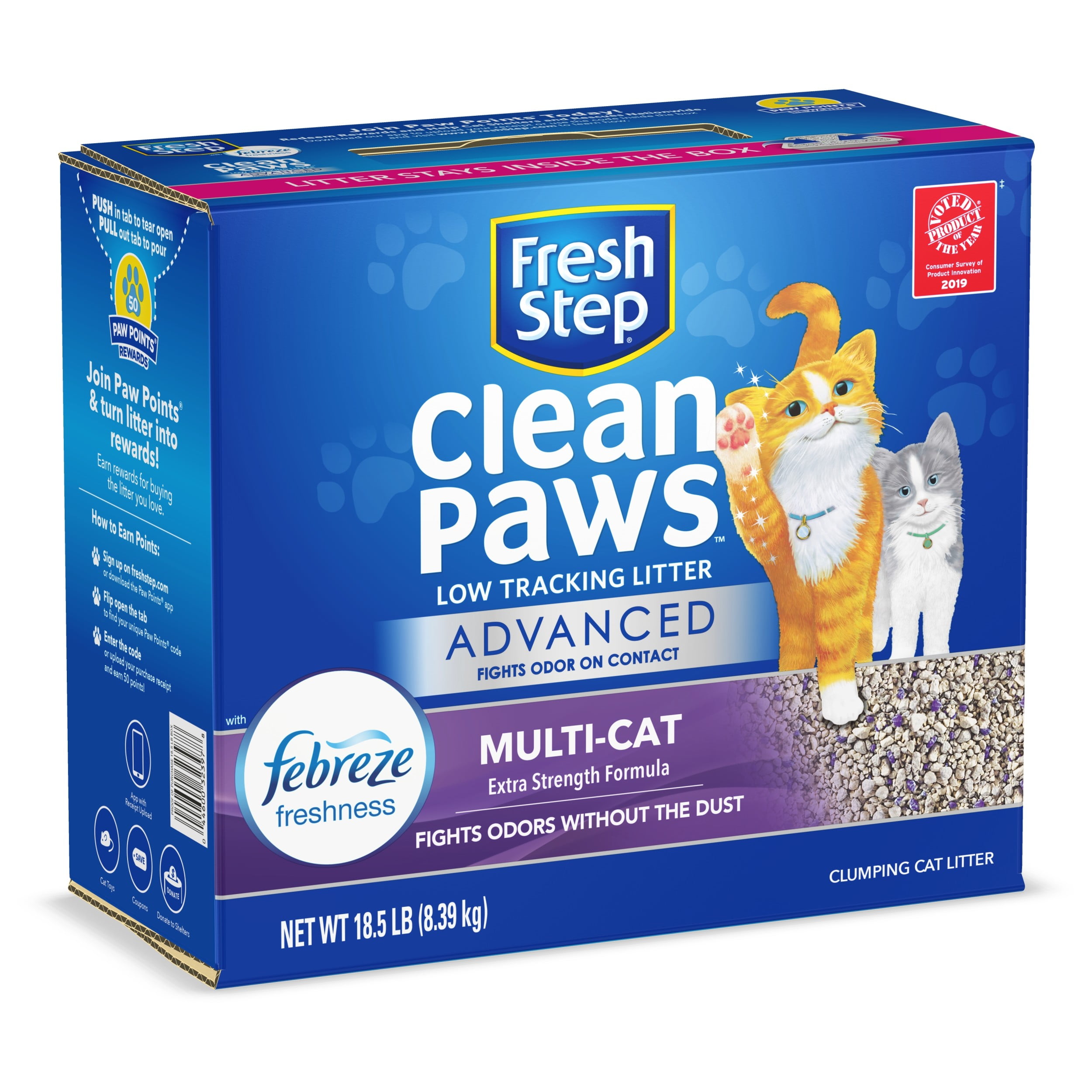 Clean Paws, Unscented Clumping Cat Litter, 22.5 lb - AliExpress