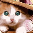 thumbnail image 4 of Pintura de Bricolaje BLESIY sin Mco al por Números Ped Adornos 50 * 40 cm Cat Princess Cuadro de pintura al óleo, 4 of 7