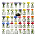 thumbnail image 2 of Juego De 40 Floreros Jarrones De Vidrio Cristal Xtellar Transparente, 2 of 4