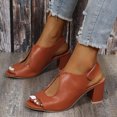 thumbnail image 4 of Nuevas sandalias romanas sexis de tacón alto con punta redonda, zapatos de mujer de tacón alto Retro para mujer Wmkox8yii  hfjk4888, 4 of 9
