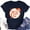 04-Navy, variant on Cute Summer Tops for Women Loose Short Sleeve mit Print Cool Crew Neck Casual Stretch Plus Size Graphic Graphic Tees for Women Black Size M
