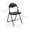 thumbnail image 2 of Danolapsi Folding Chairs with Cushion,Metal Chairs for Home and Office,Outdoor & Indoor Event Portable Metal Folding Chairs with Non-Slip Feet Pads Stackable Chairs,Foldable Chairs, 2 of 7