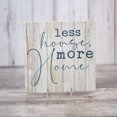 thumbnail image 4 of Less House More Home Rustic Looking Inspiration White Wood Sign Wall Décor Gift 12 x 12 Wood Sign B3-12120062023, 4 of 7