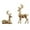 F, variant on LNWAFD Fashion 2Pcs Christmas Reindeer Figurines Couple Deer Sculptures Mini Xmas Deer Statue Animal Table Centerpiece for Home Living Room Office Decor