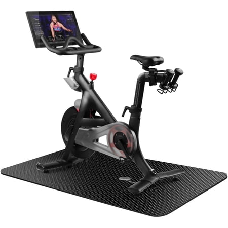 Exercise Equipment Mat 47.3" x 23.6 in, Folding Waterproof Bike Trainer Mat, Treadmill Mat floor protection, Exercise Bike Mat, Fitness Mat, rowing machine mat, Recumbent Bikes, Jump Rope Mat.