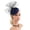 Navy, variant on Black Tea Party Decorations the polyester Derby Tea Party Hat Flower Mesh Feathers Headband Headwear Hair Clip One Size