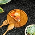 thumbnail image 3 of Rainforest Bowls Pizza Teak Wood Tray - 6 Inch, 3 of 5