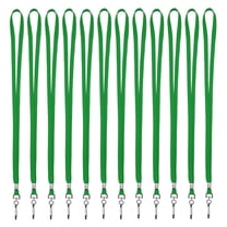 Uxcell Lanyards, 100 Pack Neck Lanyards Bulk with Swivel Hook Clip for ID Badges Holder, Keys, Office, Teachers, Green