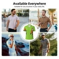 thumbnail image 4 of Kdxio Drink Coffee And Do Good Print Men's Short Sleeve Polo Shirt,Midweight Men's Shirt, 4 of 6