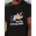 thumbnail image 1 of T-shirt Graphique pour Hommes 'Take My Strong Hand' - Coupe Confortable, Manches Courtes, Col Rond - Idéal pour un Usage Décontracté et Extérieur, Rue d'Été en Blanc avec Imprimé Élégant, T-Shirt Extérieur Col Rond Décontracté Brillant, 1 of 3