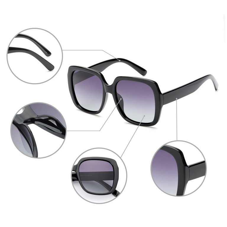 LVIOE Oversized Square Suglasses for Women Polarized  display picture 1